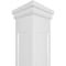 Ekena Millwork Craftsman Classic Square Non-Tapered, Recessed Panel PVC Column, Prairie Capital & Prairie Base CC0608ENMPRPR - alternate 5